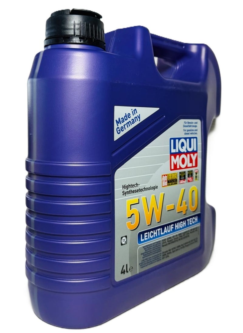 ليكوي مولي زيت محركات اصطناعي عالي التقنية 5W40 من لايتلَوف، سعة 4 لترات - Image 2